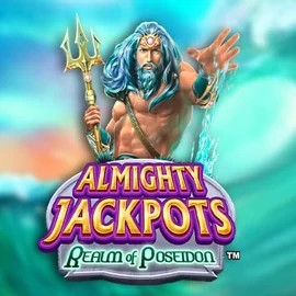Official Jackpots logo: Almighty Jackpots – Realm of Poseidon by Novomatic at Slotsvader Casino