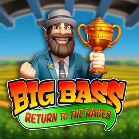 Big Bass Return to the Races by Pragmatic Play, showcased at slots-vader.ca – game logo