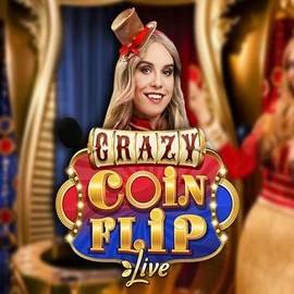 Enjoy Crazy Coin Flip by Evolution – logo hosted on slots-vader.ca