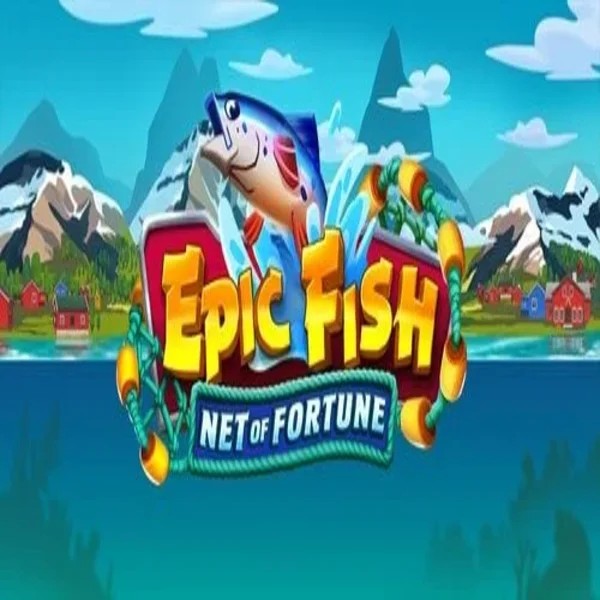 Slots logo of Epic Fish Net of Fortune from Quickspin at Slotsvader Casino