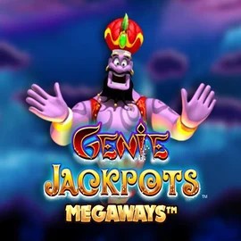 Genie Jackpots Megaways online game logo by Blueprint Gaming on slots-vader.ca