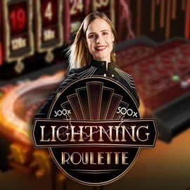 Lightning Roulette logo by Evolution Slotsvader Casino