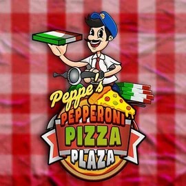 Peppe’s Pepperoni Pizza Plaza logo by Pragmatic Play at Slotsvader Casino