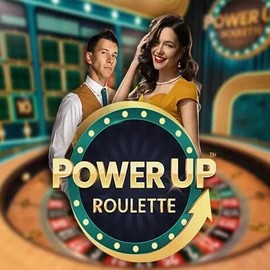 Live Casino logo of PowerUP Roulette from Pragmatic Play at Slotsvader Casino