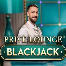 Privé Lounge Blackjack online game logo by Pragmatic Play on slots-vader.ca