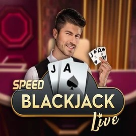 Speed Blackjack slot logo by Pragmatic Play at Slotsvader Casino