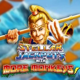 Official Jackpots logo: Stellar Jackpots with More Monkeys by Lightning Box Game at Slotsvader Casino